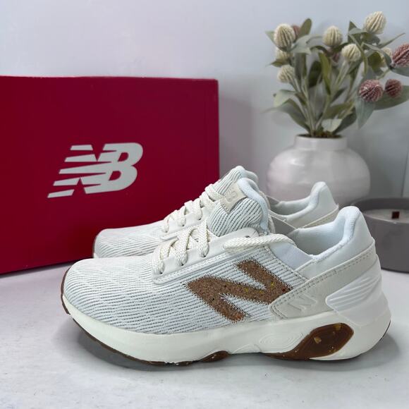 New Balance Fresh Foam X 1440 Running Shoes White Brown Women's US 6.5B NWB - Picture 1 of 9